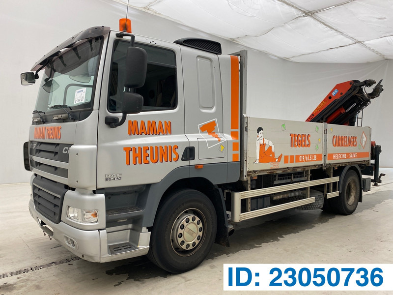 DAF CF85.410 - Φορτηγό με ανοιχτή καρότσα, Φορτηγό με γερανό: φωτογραφία 1 DAF CF85.410 - Φορτηγό με ανοιχτή καρότσα, Φορτηγό με γερανό: φωτογραφία 1