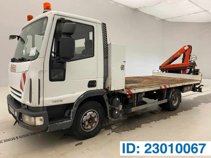 Iveco 75E18 - Φορτηγό με ανοιχτή καρότσα, Φορτηγό με γερανό: φωτογραφία 1 Iveco 75E18 - Φορτηγό με ανοιχτή καρότσα, Φορτηγό με γερανό: φωτογραφία 1