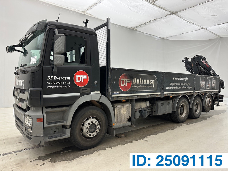 Mercedes-Benz Actros 3236 - 8x4 - Φορτηγό με ανοιχτή καρότσα, Φορτηγό με γερανό: φωτογραφία 1 Mercedes-Benz Actros 3236 - 8x4 - Φορτηγό με ανοιχτή καρότσα, Φορτηγό με γερανό: φωτογραφία 1