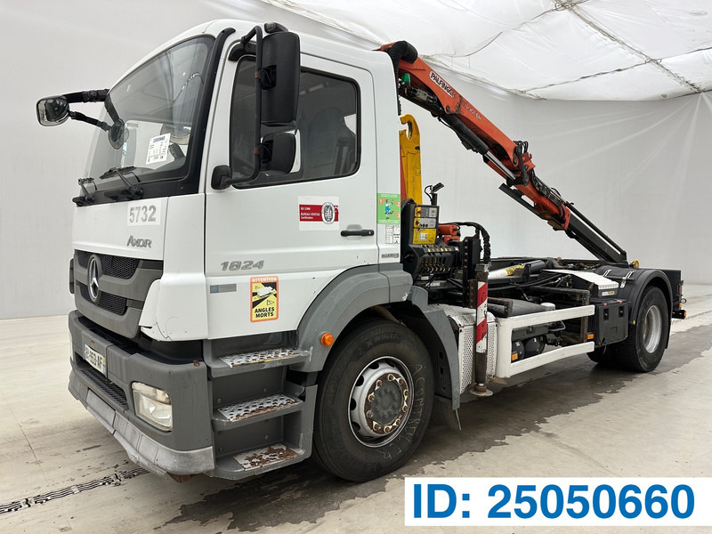 Mercedes-Benz Axor 1824 - Φορτηγό φόρτωσης γάντζου, Φορτηγό με γερανό: φωτογραφία 1 Mercedes-Benz Axor 1824 - Φορτηγό φόρτωσης γάντζου, Φορτηγό με γερανό: φωτογραφία 1