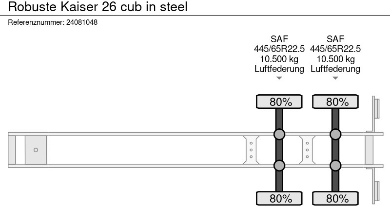Επικαθήμενο ανατρεπόμενο Robuste Kaiser 26 cub in steel: φωτογραφία 11