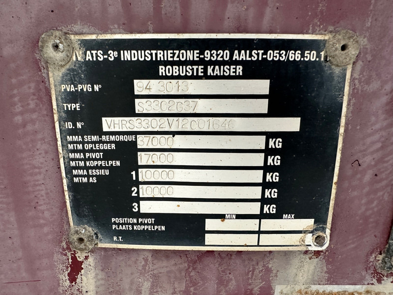 Επικαθήμενο ανατρεπόμενο Robuste Kaiser 26 cub in steel: φωτογραφία 9