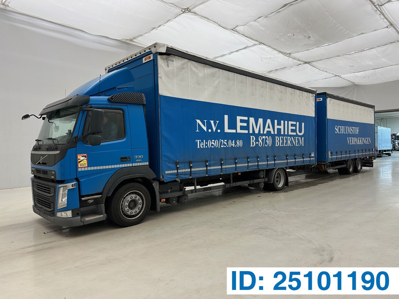 Volvo FM 330 + A&D Aanhanger - Φορτηγό μουσαμάς: φωτογραφία 1 Volvo FM 330 + A&D Aanhanger - Φορτηγό μουσαμάς: φωτογραφία 1