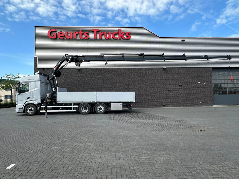 DAF XF 530 OPENLAADBAK / PRITSCHE / FLATBED MET HIAB X-HIDUO 258 E-7 + LIER KRAAN / KRAN / CRANE/ GRUA *NIEUW* - Φορτηγό με γερανό: φωτογραφία 1 DAF XF 530 OPENLAADBAK / PRITSCHE / FLATBED MET HIAB X-HIDUO 258 E-7 + LIER KRAAN / KRAN / CRANE/ GRUA *NIEUW* - Φορτηγό με γερανό: φωτογραφία 1