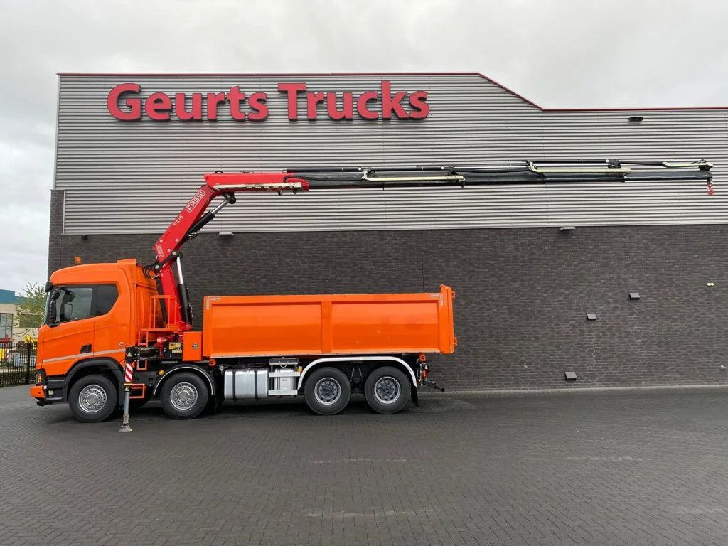 Scania R650 V8 NGS XT 8X4 + KIPPER + FASSI F275A.2.25 K - Φορτηγό ανατρεπόμενο, Φορτηγό με γερανό: φωτογραφία 4 Scania R650 V8 NGS XT 8X4 + KIPPER + FASSI F275A.2.25 K - Φορτηγό ανατρεπόμενο, Φορτηγό με γερανό: φωτογραφία 4
