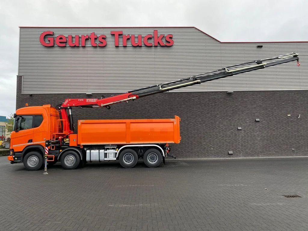 Scania R650 V8 NGS XT 8X4 + KIPPER + FASSI F275A.2.25 K - Φορτηγό ανατρεπόμενο, Φορτηγό με γερανό: φωτογραφία 5 Scania R650 V8 NGS XT 8X4 + KIPPER + FASSI F275A.2.25 K - Φορτηγό ανατρεπόμενο, Φορτηγό με γερανό: φωτογραφία 5