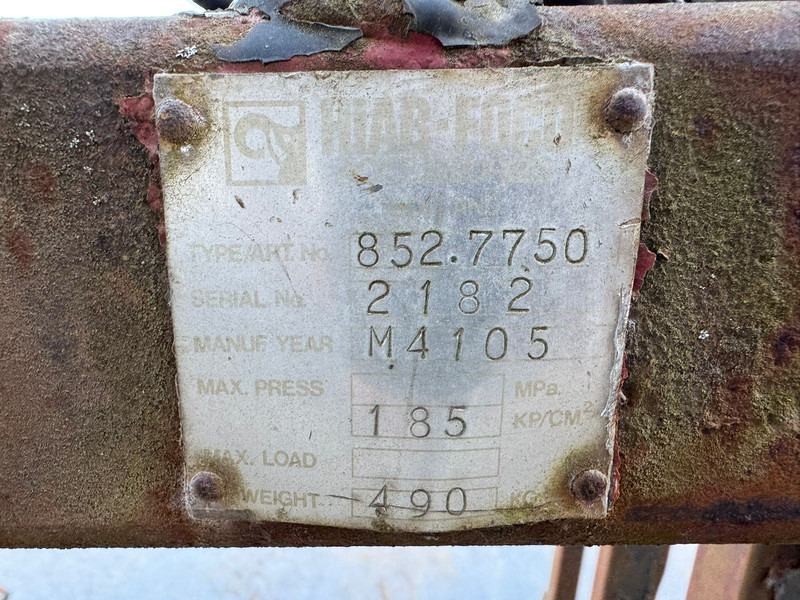 Αρπάγη Hiab 852.7750 Hydraulic stone clamp: φωτογραφία 10