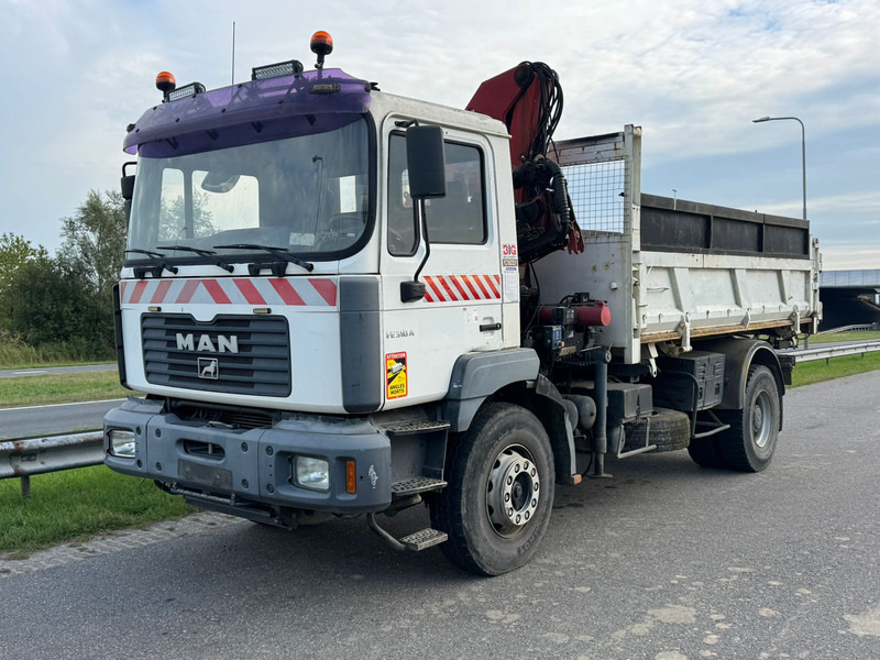 MAN 19.310 4x2 Kipper with HMF 1463K2 Crane - Φορτηγό ανατρεπόμενο, Φορτηγό με γερανό: φωτογραφία 2 MAN 19.310 4x2 Kipper with HMF 1463K2 Crane - Φορτηγό ανατρεπόμενο, Φορτηγό με γερανό: φωτογραφία 2
