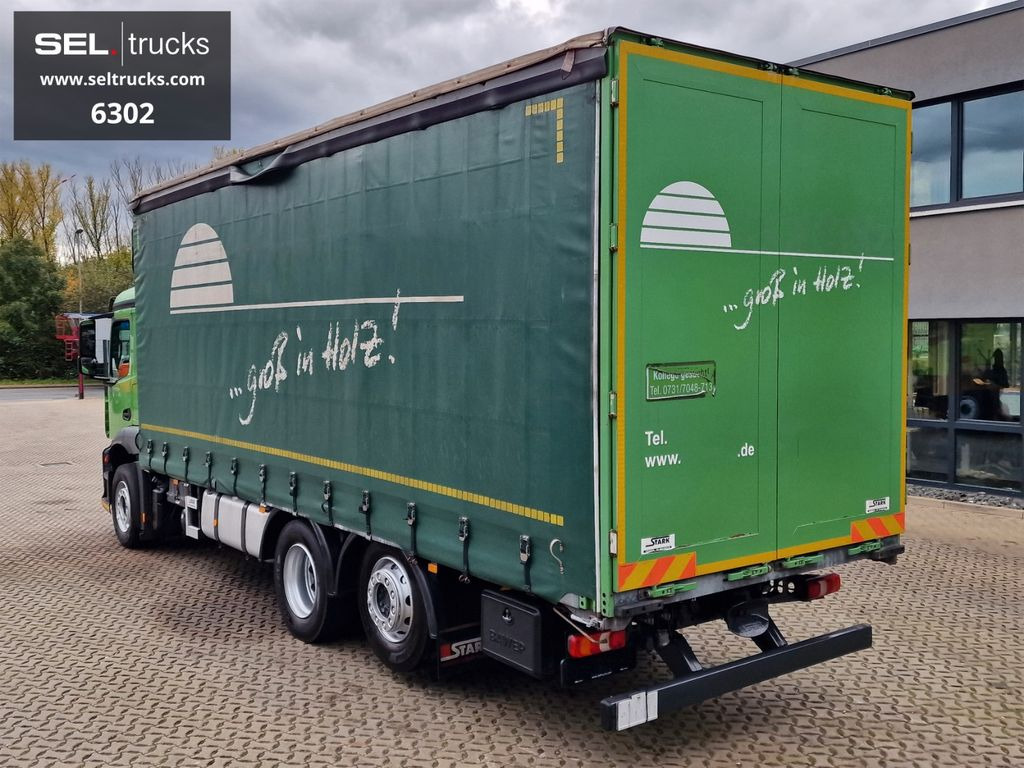 Φορτηγό μουσαμάς Mercedes-Benz Antos 2536 L / LENKACHSE / STERZANTE: φωτογραφία 7
