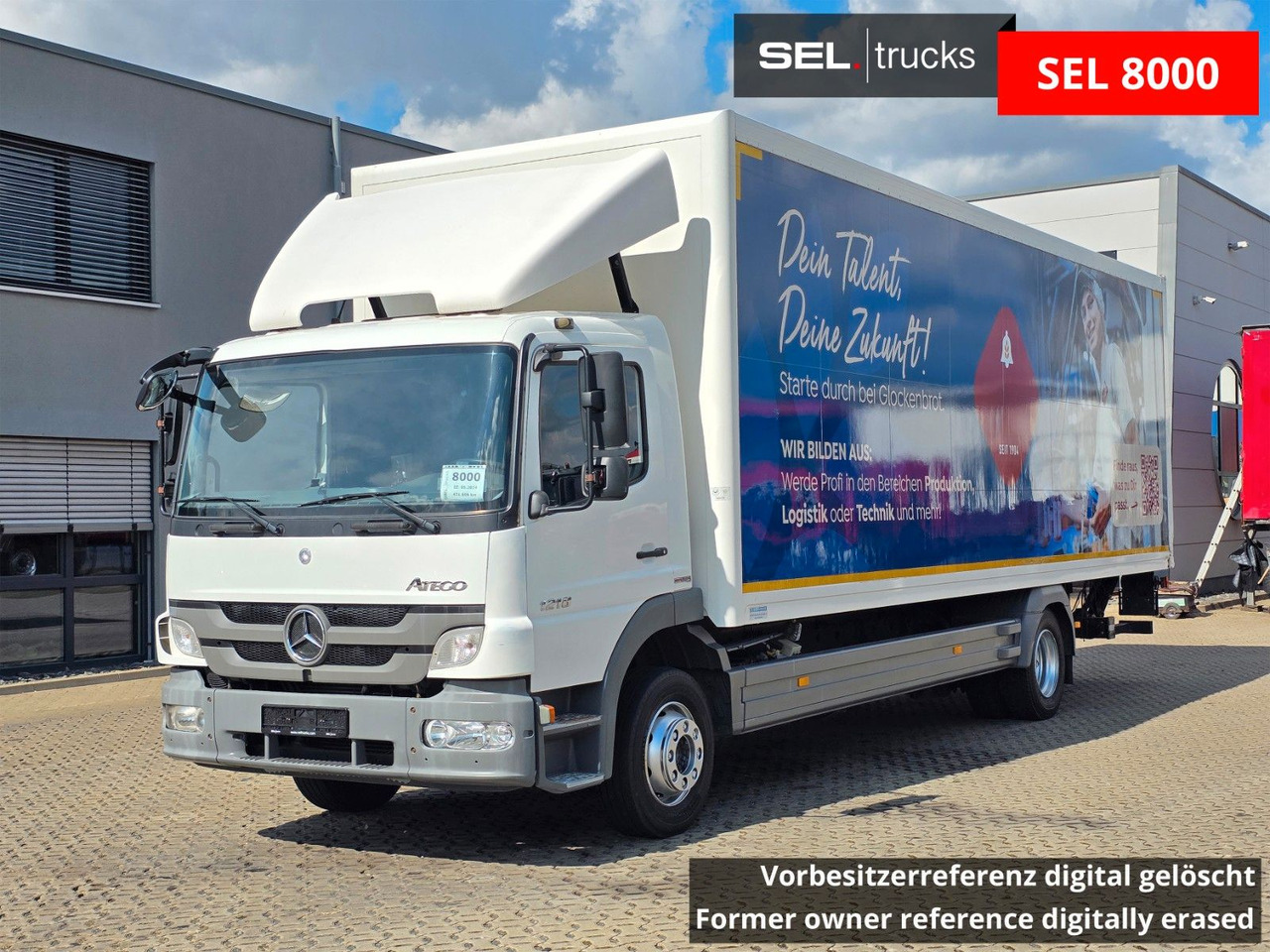 Mercedes-Benz Atego 1218 / Ladebordwand - Φορτηγό κόφα: φωτογραφία 1 Mercedes-Benz Atego 1218 / Ladebordwand - Φορτηγό κόφα: φωτογραφία 1