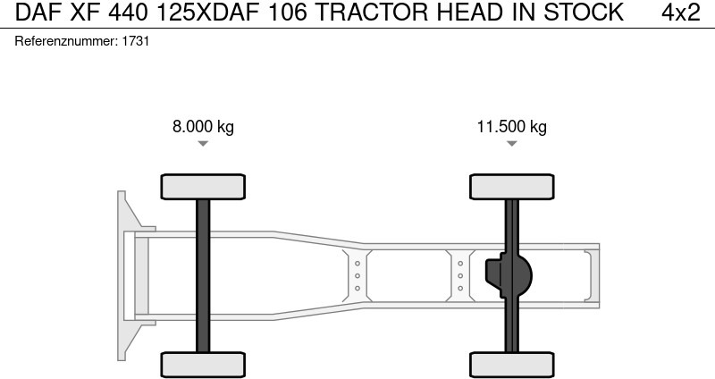 Τράκτορας DAF XF 440 125XDAF 106 TRACTOR HEAD IN STOCK: φωτογραφία 19 Τράκτορας DAF XF 440 125XDAF 106 TRACTOR HEAD IN STOCK: φωτογραφία 19
