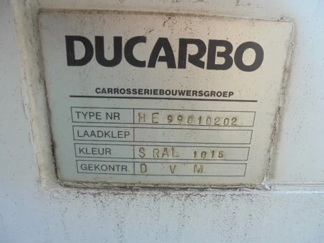 Κλειστά aμάξωμα Ducarbo GESLOTEN BAK: φωτογραφία 7 Κλειστά aμάξωμα Ducarbo GESLOTEN BAK: φωτογραφία 7