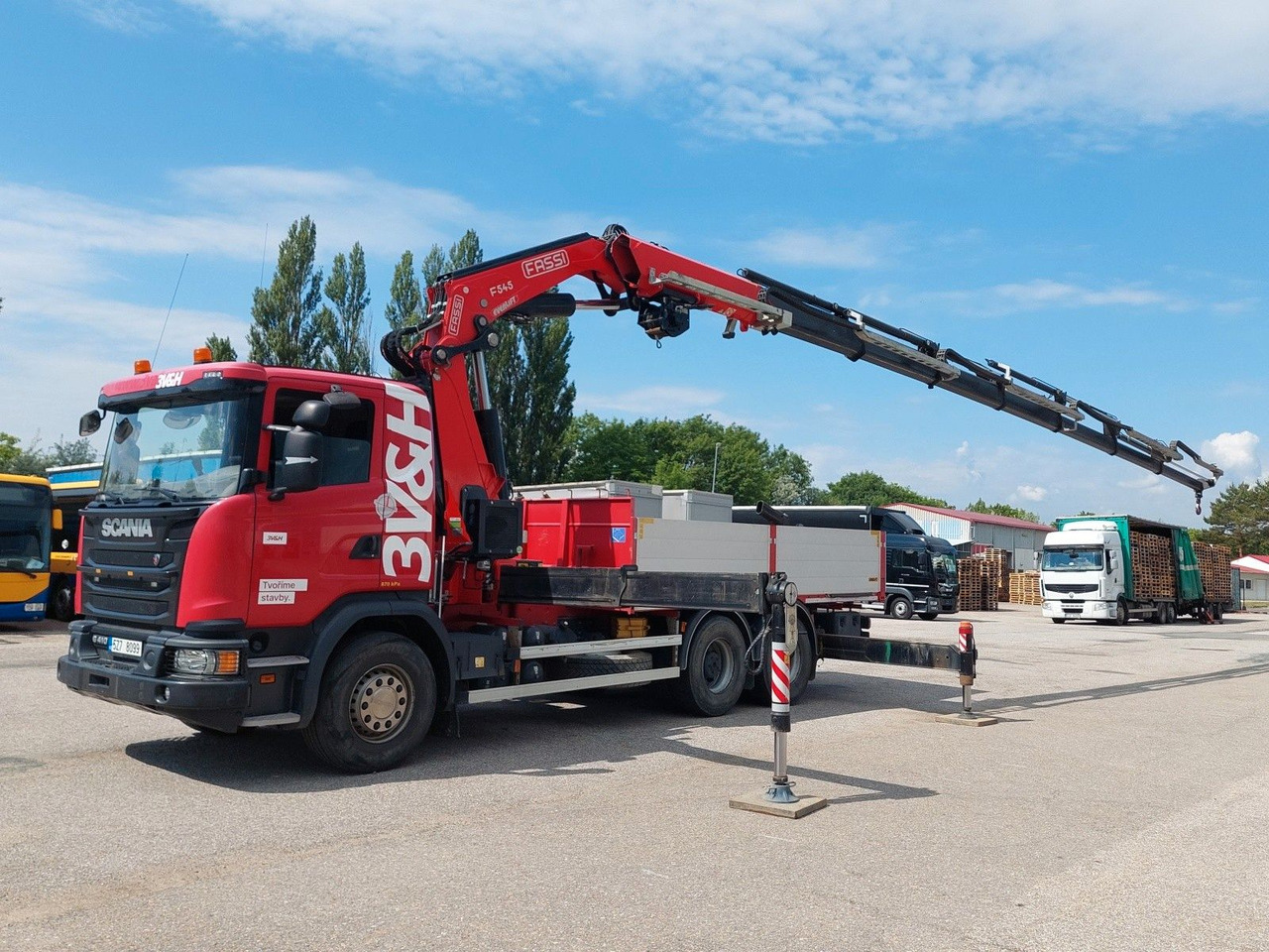 Scania G 410LB 6x4 HNA + Kran Fassi F545RA.2.27 FLY-JIB - Φορτηγό με ανοιχτή καρότσα, Φορτηγό με γερανό: φωτογραφία 5 Scania G 410LB 6x4 HNA + Kran Fassi F545RA.2.27 FLY-JIB - Φορτηγό με ανοιχτή καρότσα, Φορτηγό με γερανό: φωτογραφία 5