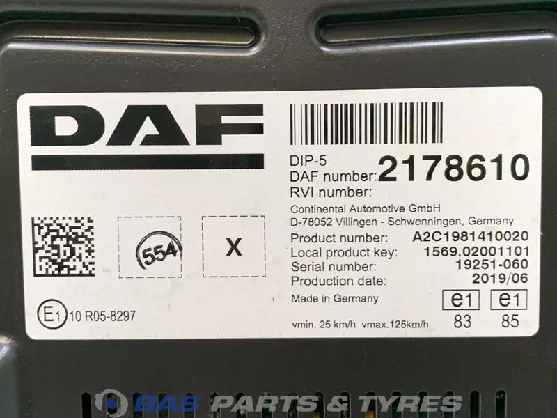 DAF CF Euro 6 Combi-Instrument DAF 2178610 - Ταμπλό αυτοκινήτου για Φορτηγό: φωτογραφία 3 DAF CF Euro 6 Combi-Instrument DAF 2178610 - Ταμπλό αυτοκινήτου για Φορτηγό: φωτογραφία 3