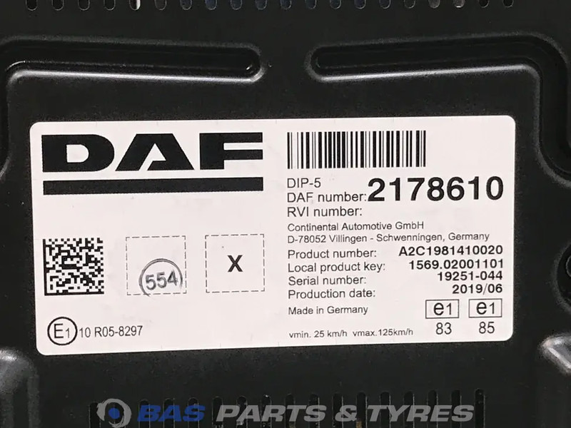 DAF CF Euro 6 Combi-Instrument DAF 2178610 - Ταμπλό αυτοκινήτου για Φορτηγό: φωτογραφία 3 DAF CF Euro 6 Combi-Instrument DAF 2178610 - Ταμπλό αυτοκινήτου για Φορτηγό: φωτογραφία 3