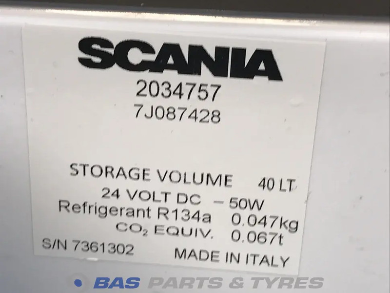 Scania S-Serie NextGen Koelkast Scania 40 Liter 2706575 - Ανταλλακτικό για Φορτηγό: φωτογραφία 5 Scania S-Serie NextGen Koelkast Scania 40 Liter 2706575 - Ανταλλακτικό για Φορτηγό: φωτογραφία 5