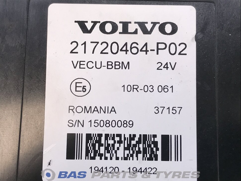 Volvo Regeleenheid VECU Volvo 20538397 - Ανταλλακτικό για Φορτηγό: φωτογραφία 2 Volvo Regeleenheid VECU Volvo 20538397 - Ανταλλακτικό για Φορτηγό: φωτογραφία 2