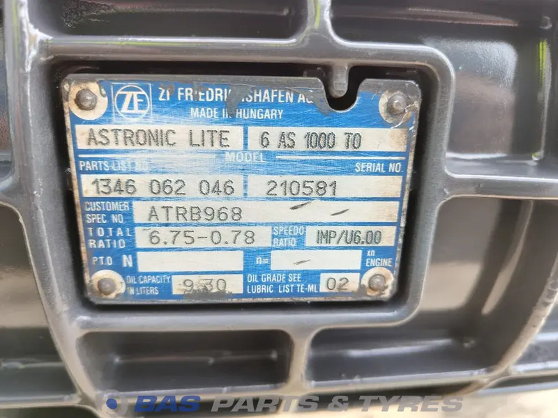 ZF DAF 6AS1000 TO Versnellingsbak 6AS1000 TO - Κιβώτιο ταχυτήτων για Φορτηγό: φωτογραφία 5 ZF DAF 6AS1000 TO Versnellingsbak 6AS1000 TO - Κιβώτιο ταχυτήτων για Φορτηγό: φωτογραφία 5