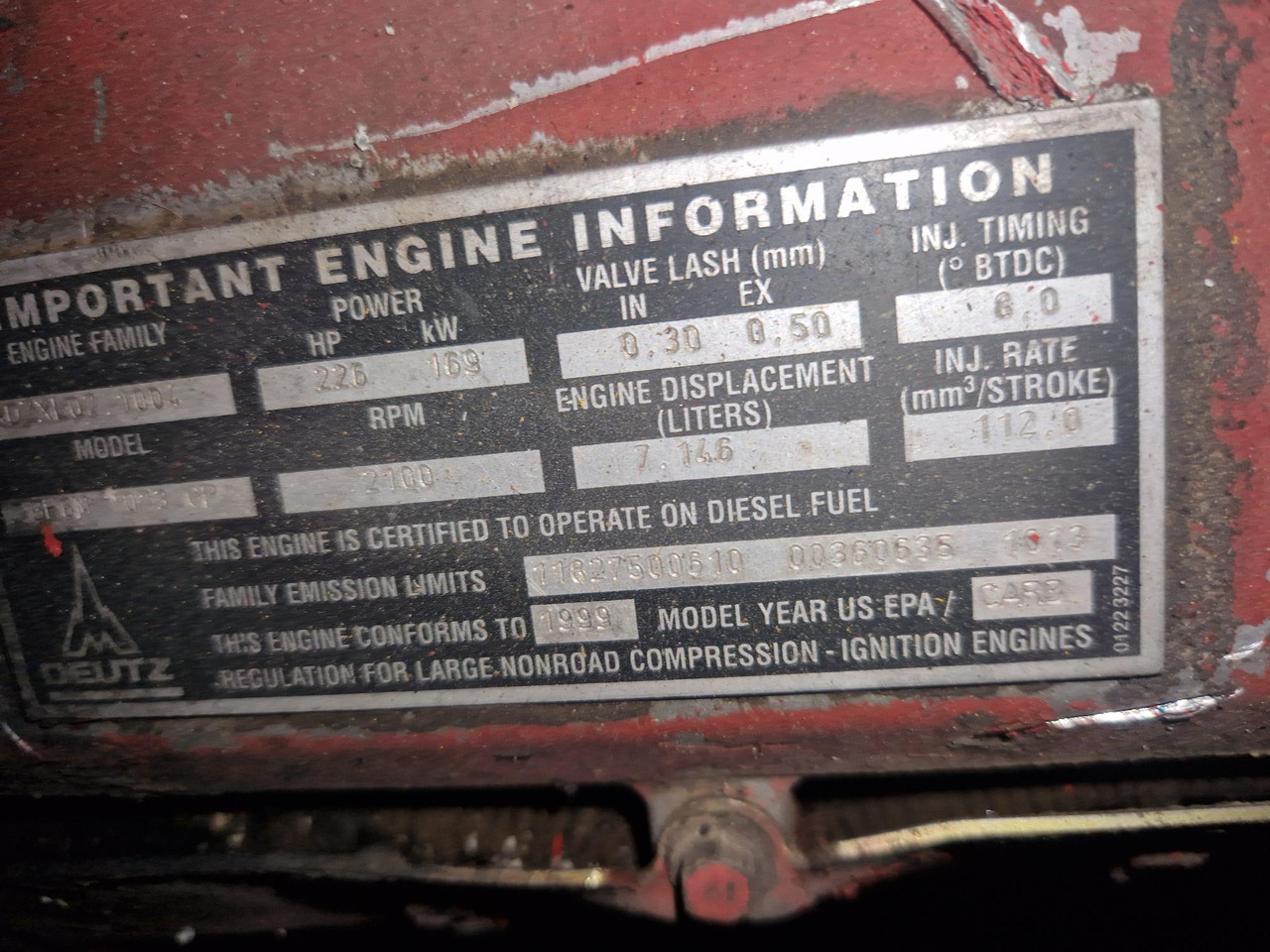 DEUTZ BF6M1013CP - Κινητήρας για Κατασκευή μηχανήματα: φωτογραφία 2 DEUTZ BF6M1013CP - Κινητήρας για Κατασκευή μηχανήματα: φωτογραφία 2
