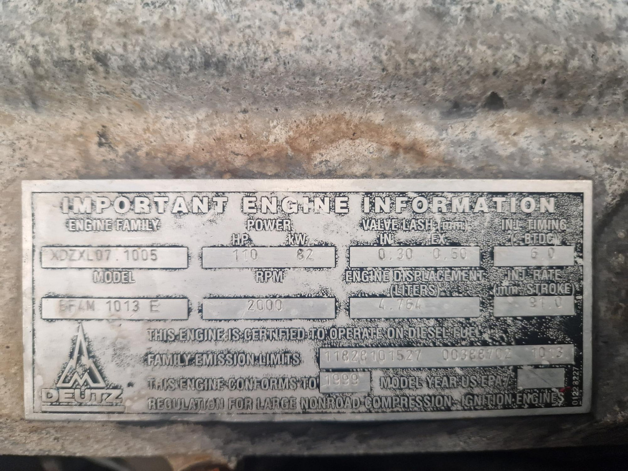 MOTOR DEUTZ BF4M1013E - Κινητήρας για Κατασκευή μηχανήματα: φωτογραφία 4 MOTOR DEUTZ BF4M1013E - Κινητήρας για Κατασκευή μηχανήματα: φωτογραφία 4