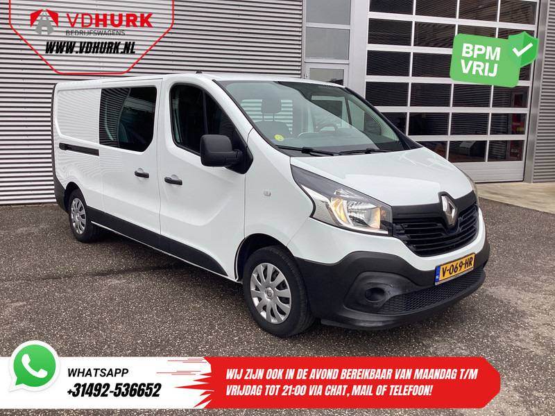 Renault Trafic 1.6 dCi 125 pk L2 DC Dubbel Cabine BPM VRIJ NL Auto/ Camera/ Cruise/ Navi/ Airco/ Trekhaak - Μικρό βαν, Διπλοκάμπινο ελαφρύ επαγγελματικό: φωτογραφία 1 Renault Trafic 1.6 dCi 125 pk L2 DC Dubbel Cabine BPM VRIJ NL Auto/ Camera/ Cruise/ Navi/ Airco/ Trekhaak - Μικρό βαν, Διπλοκάμπινο ελαφρύ επαγγελματικό: φωτογραφία 1