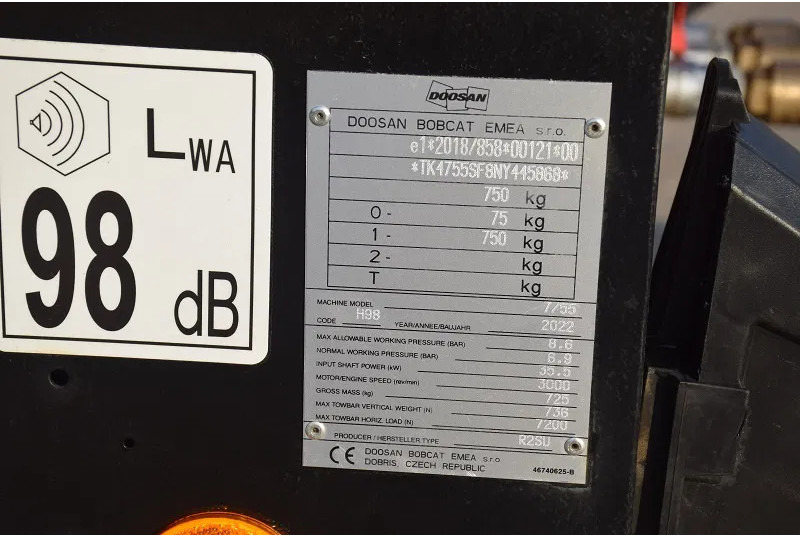 Doosan Doosan 77.55- stock id107 - Αεροσυμπιεστής: φωτογραφία 5 Doosan Doosan 77.55- stock id107 - Αεροσυμπιεστής: φωτογραφία 5