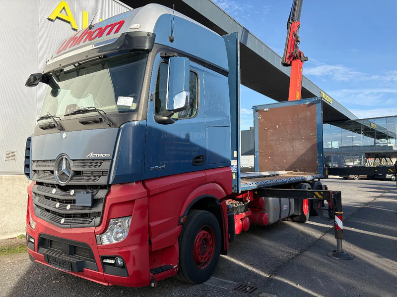 Mercedes-Benz Actros 2548 6X2 + Aanhanger*Palfinger crane*Cruise control*Airco* - Φορτηγό μουσαμάς, Φορτηγό με γερανό: φωτογραφία 1 Mercedes-Benz Actros 2548 6X2 + Aanhanger*Palfinger crane*Cruise control*Airco* - Φορτηγό μουσαμάς, Φορτηγό με γερανό: φωτογραφία 1