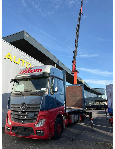 Mercedes-Benz Actros 2548 6X2 + Aanhanger*Palfinger crane*Cruise control*Airco* - Φορτηγό μουσαμάς, Φορτηγό με γερανό: φωτογραφία 2 Mercedes-Benz Actros 2548 6X2 + Aanhanger*Palfinger crane*Cruise control*Airco* - Φορτηγό μουσαμάς, Φορτηγό με γερανό: φωτογραφία 2