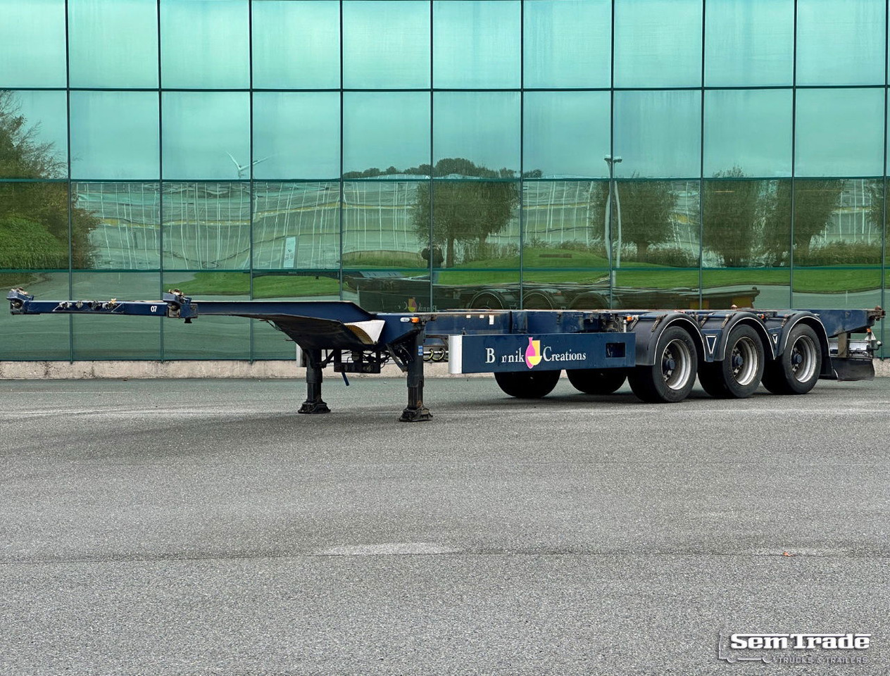 Burg BPO 15-27 Ccxhx BPW Axles Disc Brakes 40 FT. Chassis Lift Axle - Επικαθήμενο μεταφοράς εμπορευματοκιβωτίων/ Κινητό αμάξωμα: φωτογραφία 1 Burg BPO 15-27 Ccxhx BPW Axles Disc Brakes 40 FT. Chassis Lift Axle - Επικαθήμενο μεταφοράς εμπορευματοκιβωτίων/ Κινητό αμάξωμα: φωτογραφία 1