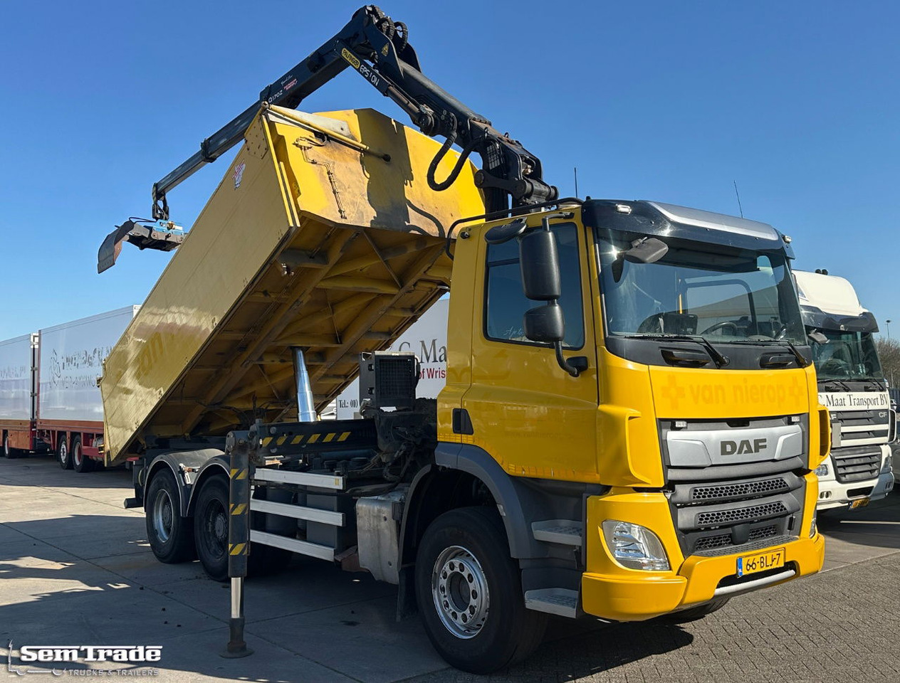 DAF CF 410 FAT 6X4 188.000 KM Palfinger 17 TON/Meter Kraan 2 Zijdige Ruizeveld K - Φορτηγό με γερανό: φωτογραφία 5 DAF CF 410 FAT 6X4 188.000 KM Palfinger 17 TON/Meter Kraan 2 Zijdige Ruizeveld K - Φορτηγό με γερανό: φωτογραφία 5