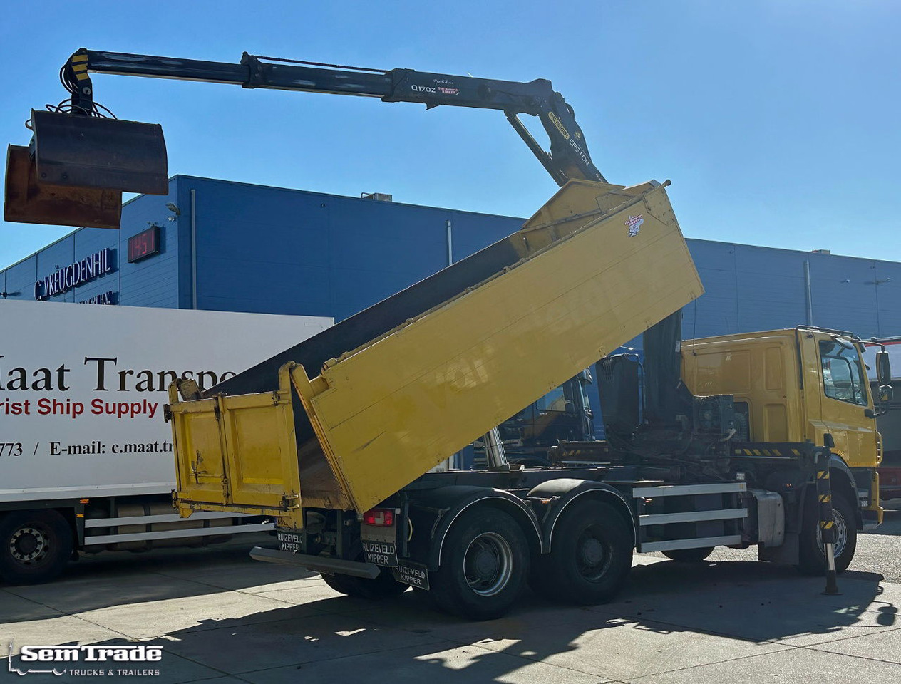 DAF CF 410 FAT 6X4 188.000 KM Palfinger 17 TON/Meter Kraan 2 Zijdige Ruizeveld K - Φορτηγό με γερανό: φωτογραφία 3 DAF CF 410 FAT 6X4 188.000 KM Palfinger 17 TON/Meter Kraan 2 Zijdige Ruizeveld K - Φορτηγό με γερανό: φωτογραφία 3