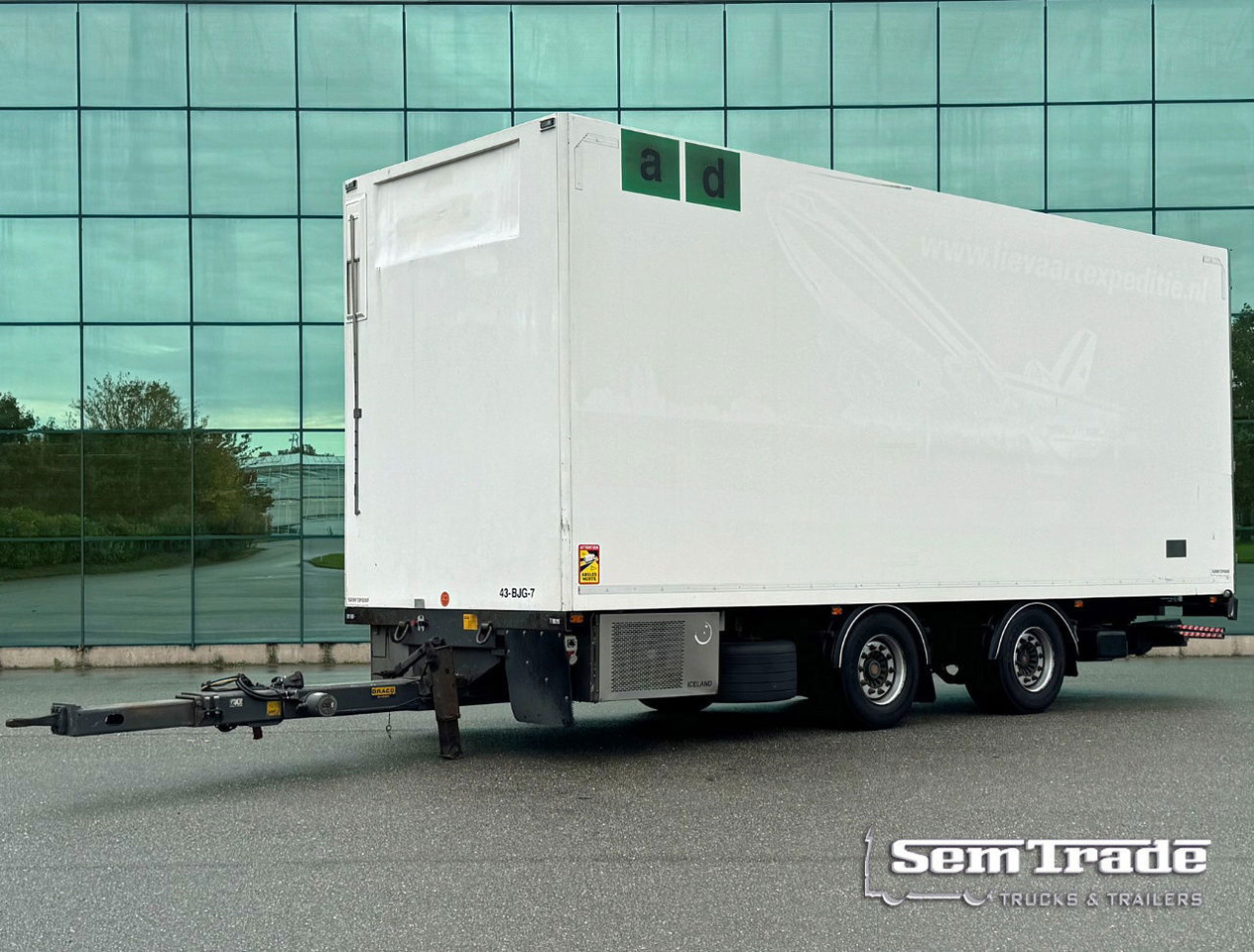 DRACO MZS 218 Wipkar 750 x 250 x 290 CM Inside Tail Lift 2021 TRS Iceland TOP Condition NL Trailertrailer - Ρυμούλκα κόφα: φωτογραφία 1 DRACO MZS 218 Wipkar 750 x 250 x 290 CM Inside Tail Lift 2021 TRS Iceland TOP Condition NL Trailertrailer - Ρυμούλκα κόφα: φωτογραφία 1