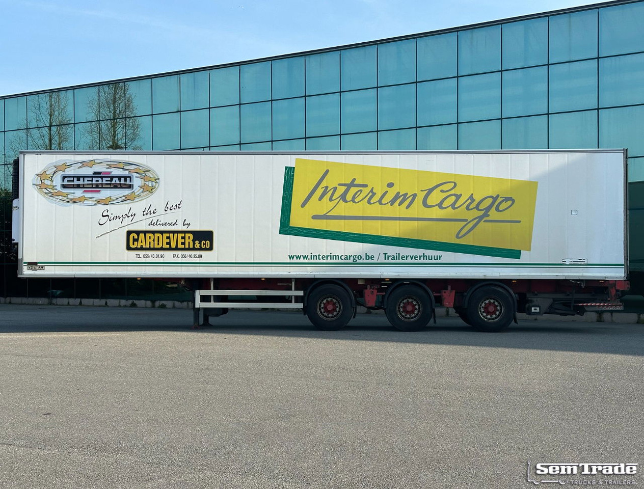 Renders Chereau Carrier Maxima 1300 Steering Axle Tail Lift Belgium Trailer - Επικαθήμενο ψυγείο: φωτογραφία 2 Renders Chereau Carrier Maxima 1300 Steering Axle Tail Lift Belgium Trailer - Επικαθήμενο ψυγείο: φωτογραφία 2