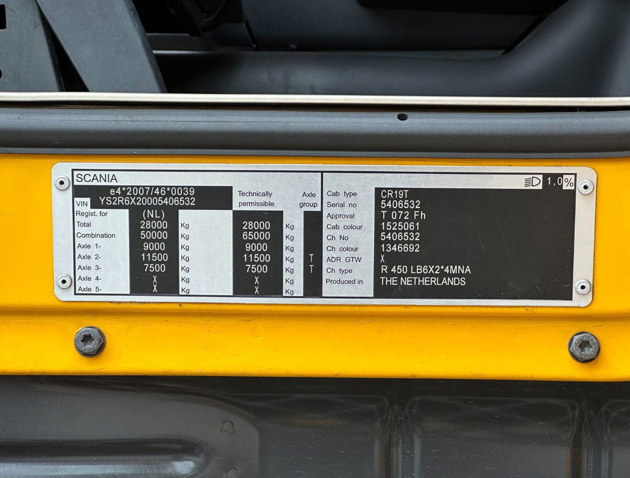 Φορτηγό ψυγείο Scania R450 Retarder TRS Cooling Heiwo Isolated Boxes Tail Lift NL-Combi: φωτογραφία 30