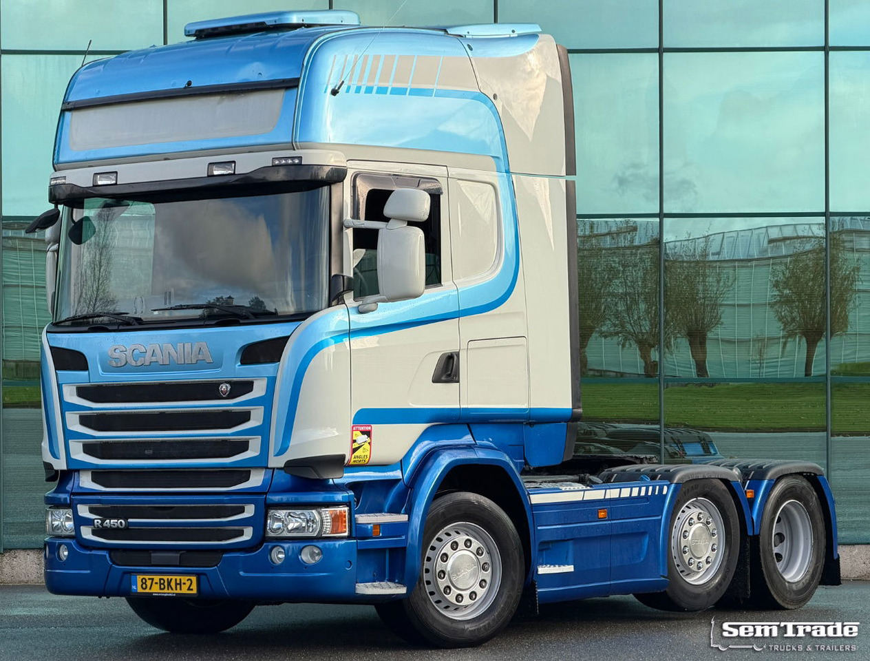 Scania R450 Topline 6X2 Twinsteer Retarder 2X Tanks Park-Cooling NL Truck - Τράκτορας: φωτογραφία 1 Scania R450 Topline 6X2 Twinsteer Retarder 2X Tanks Park-Cooling NL Truck - Τράκτορας: φωτογραφία 1