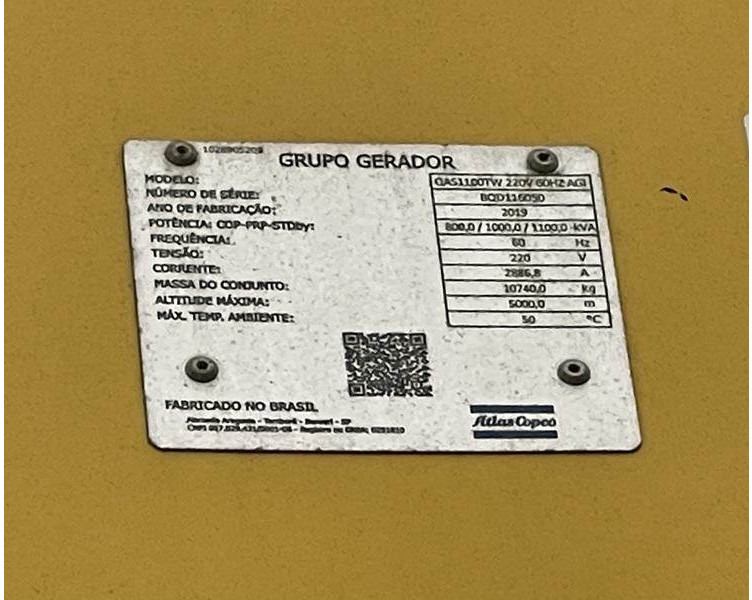 Atlas-Copco QAC 1100 TWIN-POWER - Βιομηχανική γεννήτρια: φωτογραφία 1 Atlas-Copco QAC 1100 TWIN-POWER - Βιομηχανική γεννήτρια: φωτογραφία 1
