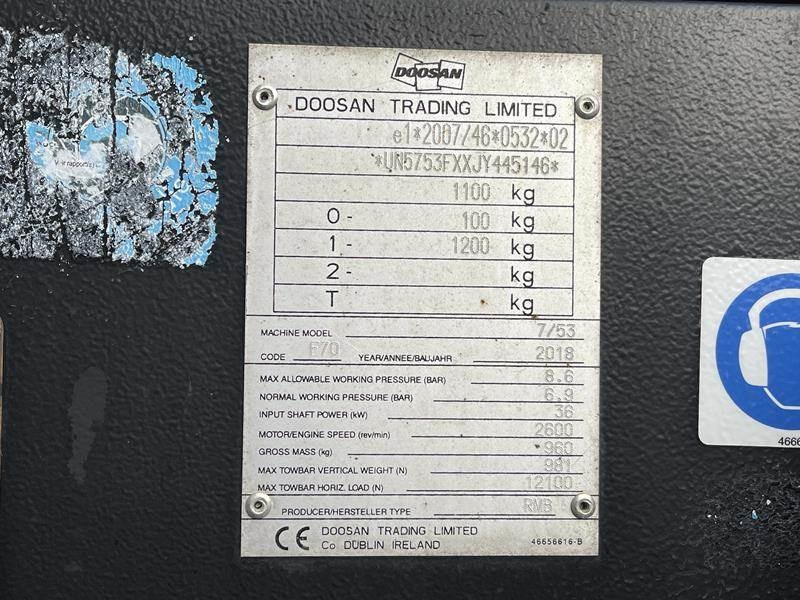 Doosan 7 / 53 - Αεροσυμπιεστής: φωτογραφία 5 Doosan 7 / 53 - Αεροσυμπιεστής: φωτογραφία 5