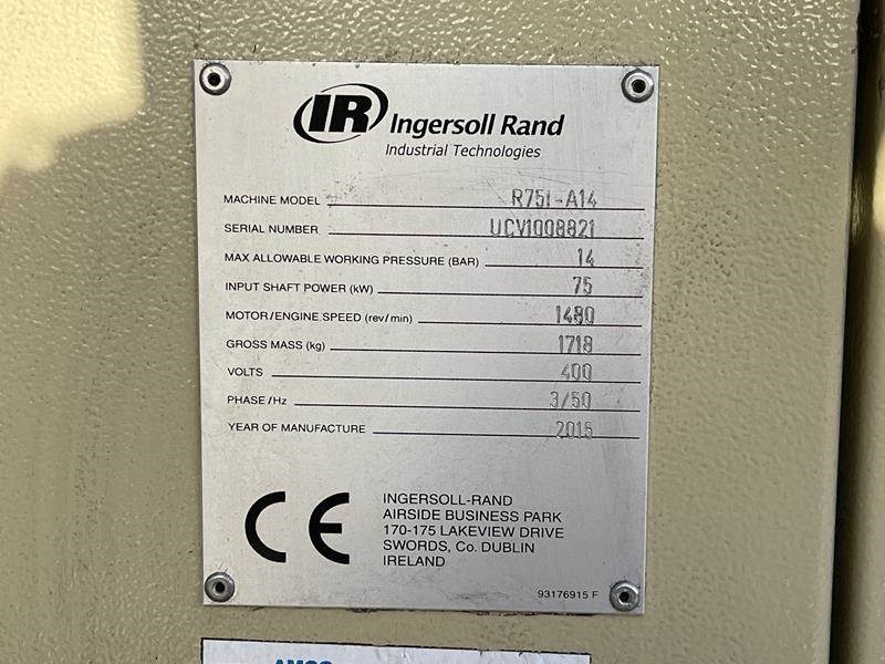 Ingersoll Rand R 75I - A14 - Αεροσυμπιεστής: φωτογραφία 3 Ingersoll Rand R 75I - A14 - Αεροσυμπιεστής: φωτογραφία 3