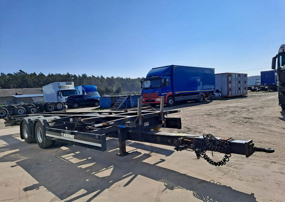Krone Przyczepa Tandem - Ρυμούλκα μεταφοράς εμπορευματοκιβωτίων/ Κινητό αμάξωμα: φωτογραφία 3 Krone Przyczepa Tandem - Ρυμούλκα μεταφοράς εμπορευματοκιβωτίων/ Κινητό αμάξωμα: φωτογραφία 3