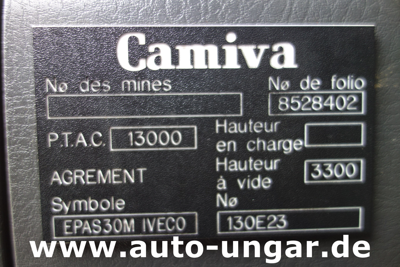 Πυροσβεστικό όχημα IVECO Eurocargo 130E24 Camiva / Metz EPAS 30 DLK Drehleiter Feuerwehr: φωτογραφία 36
