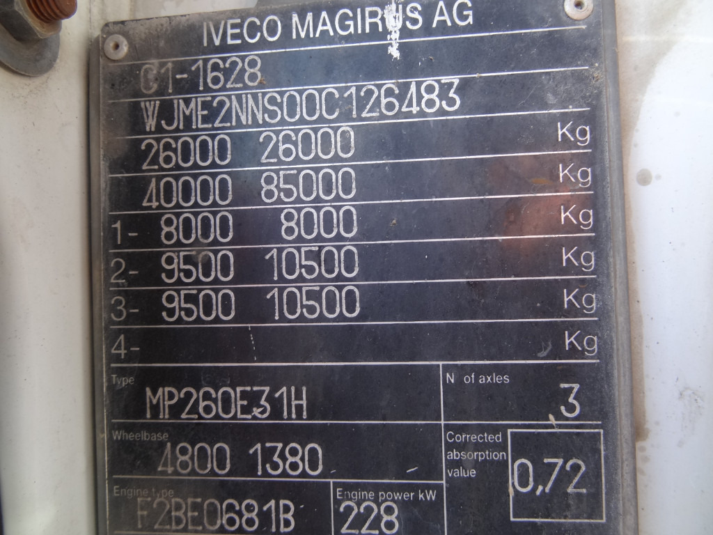 Iveco EuroTrakker 260E31 6X4 Palfinger 36002 - Φορτηγό με ανοιχτή καρότσα, Φορτηγό με γερανό: φωτογραφία 3 Iveco EuroTrakker 260E31 6X4 Palfinger 36002 - Φορτηγό με ανοιχτή καρότσα, Φορτηγό με γερανό: φωτογραφία 3
