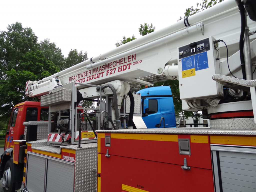Φορτηγό με εναέρια πλατφόρμα MAN L2000 18.284 Feuerwehr Bronto Skylift 27 Meter: φωτογραφία 14