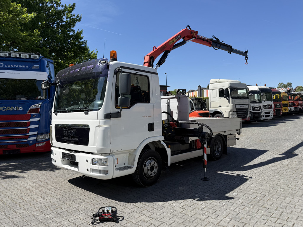 MAN TGL 8.180 Palfinger 6501 - Φορτηγό με ανοιχτή καρότσα, Φορτηγό με γερανό: φωτογραφία 1 MAN TGL 8.180 Palfinger 6501 - Φορτηγό με ανοιχτή καρότσα, Φορτηγό με γερανό: φωτογραφία 1