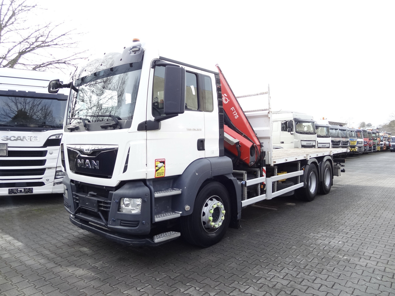 MAN TGS 26.320 6X4 BB mit Kran Fassi F175 - Φορτηγό με γερανό, Φορτηγό με ανοιχτή καρότσα: φωτογραφία 1 MAN TGS 26.320 6X4 BB mit Kran Fassi F175 - Φορτηγό με γερανό, Φορτηγό με ανοιχτή καρότσα: φωτογραφία 1