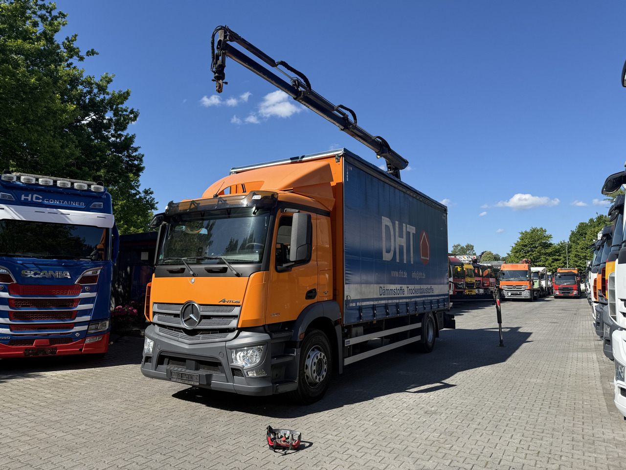 Mercedes-Benz Actros 1827 Kran Palfinger PK 9002 - Φορτηγό με γερανό, Φορτηγό μουσαμάς: φωτογραφία 1 Mercedes-Benz Actros 1827 Kran Palfinger PK 9002 - Φορτηγό με γερανό, Φορτηγό μουσαμάς: φωτογραφία 1