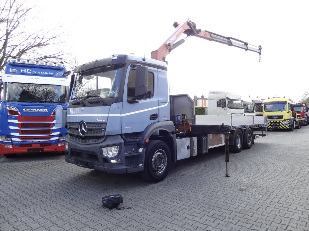 Mercedes-Benz Actros 2533 6X2 HMF 1820 Langmaterial - Φορτηγό με ανοιχτή καρότσα, Φορτηγό με γερανό: φωτογραφία 1 Mercedes-Benz Actros 2533 6X2 HMF 1820 Langmaterial - Φορτηγό με ανοιχτή καρότσα, Φορτηγό με γερανό: φωτογραφία 1