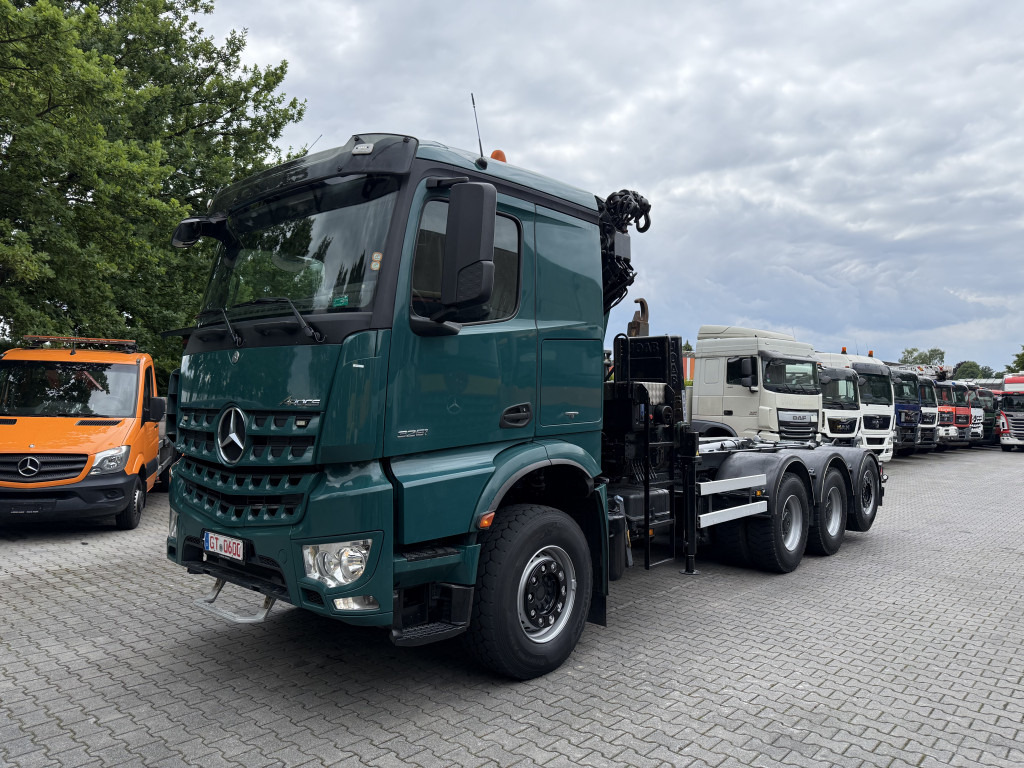 Mercedes-Benz Arocs 3251 8X4 Haken mit Kran HMF 2620 K5 - Φορτηγό φόρτωσης γάντζου, Φορτηγό με γερανό: φωτογραφία 1 Mercedes-Benz Arocs 3251 8X4 Haken mit Kran HMF 2620 K5 - Φορτηγό φόρτωσης γάντζου, Φορτηγό με γερανό: φωτογραφία 1