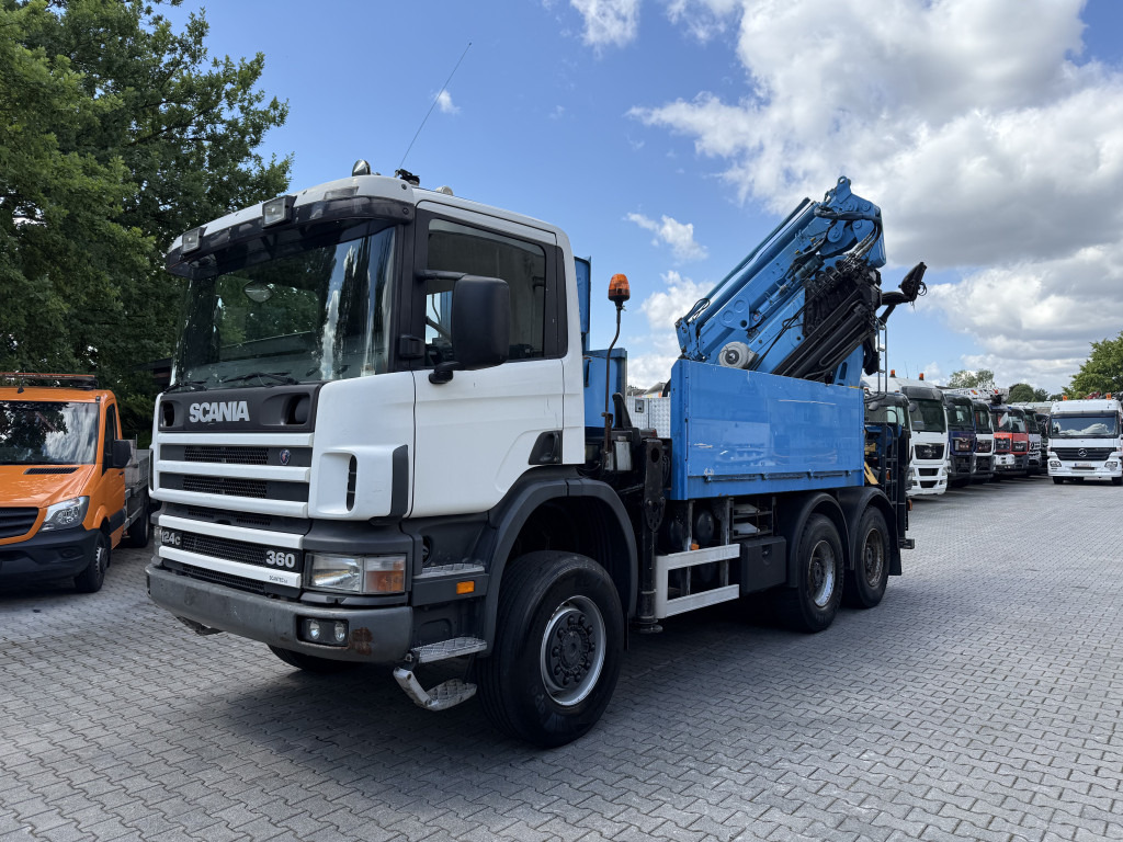 Scania P124 360 6X6 Palfinger 48000 bis 32 Meter - Φορτηγό με γερανό, Φορτηγό με ανοιχτή καρότσα: φωτογραφία 1 Scania P124 360 6X6 Palfinger 48000 bis 32 Meter - Φορτηγό με γερανό, Φορτηγό με ανοιχτή καρότσα: φωτογραφία 1