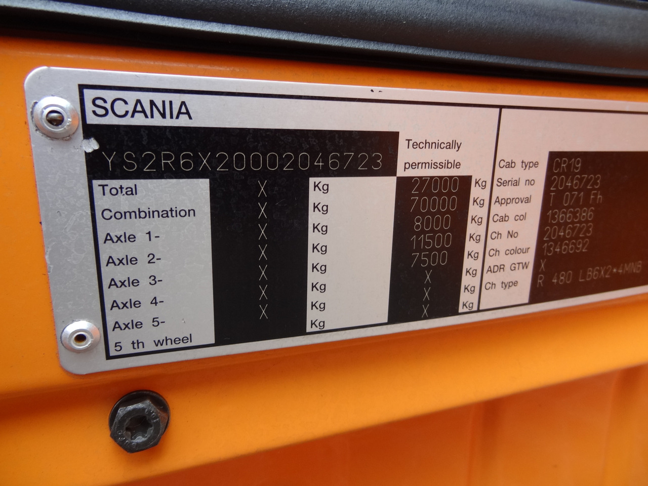 Φορτηγό με ανοιχτή καρότσα, Φορτηγό με γερανό Scania R480 6X2*4 Kran Atlas 240 bis 20 Meter: φωτογραφία 6 Φορτηγό με ανοιχτή καρότσα, Φορτηγό με γερανό Scania R480 6X2*4 Kran Atlas 240 bis 20 Meter: φωτογραφία 6