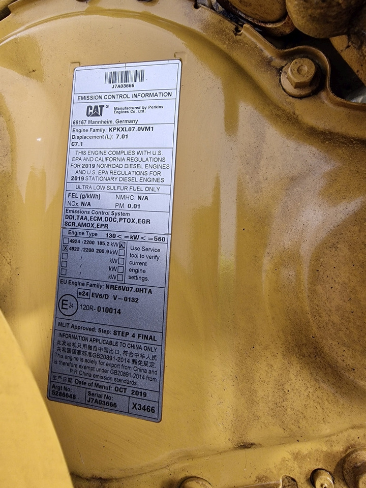 Caterpillar C7.1 950M Wheel Loader Engine (Plant) - Κινητήρας για Κατασκευή μηχανήματα: φωτογραφία 3 Caterpillar C7.1 950M Wheel Loader Engine (Plant) - Κινητήρας για Κατασκευή μηχανήματα: φωτογραφία 3